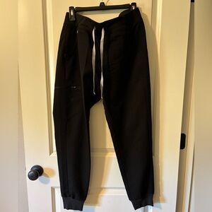 Figs Black Jogger Scrub Pants